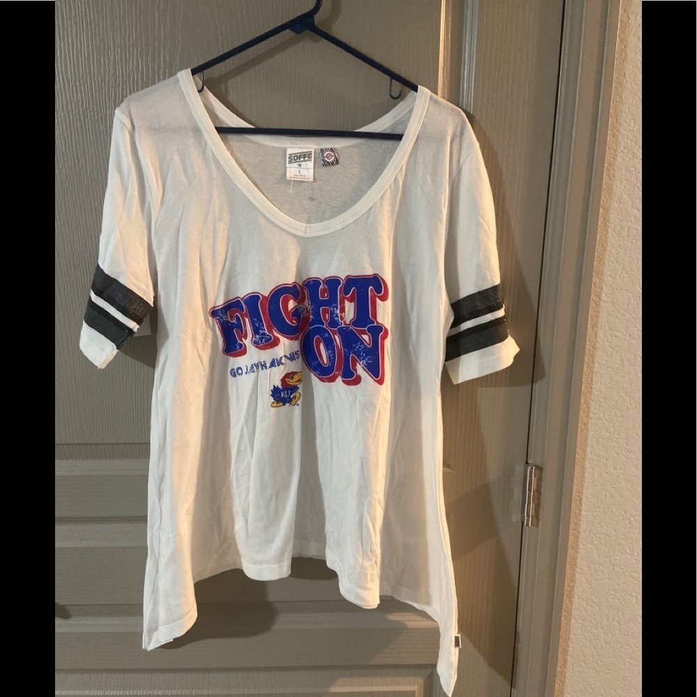 Soffe Womens Jayhawks Tshirt L KU